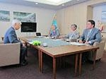 Director of JSPS Strasbourg Office visits NAIST (May 15, 2013)
