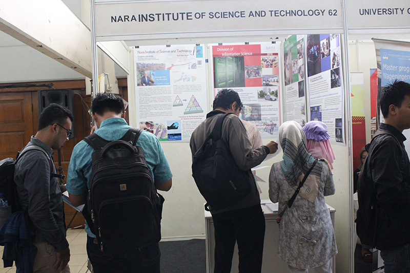 NAIST Booth at the Bogor Agricultural University Career and Scholarship Expo 2018 in Bogor, Indonesia (April 28 - 29, 2018)