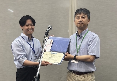 Takuto ANDO (M1 Student) of the Computing Architecture lab received the IEEE CEDA All Japan Joint Chapter SASIMI Young Researcher Award at the international workshop SASIMI 2025.
