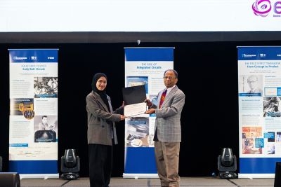 Dian Budiarti Kastian, a doctoral student from the Information Device Science Lab received the 