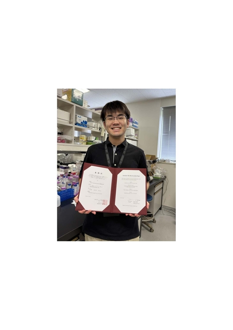 Assistant Professor Tatsuya Nakagawa from the laboratory of Organ Developmental Engineering has received 