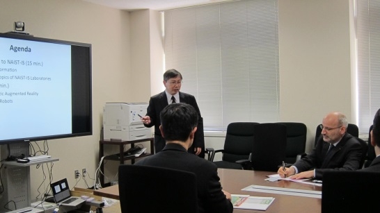 ENSカシャン校（フランス）の学長が本学を表敬訪問（2016/04/15）