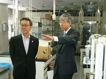 文科省大臣官房審議官が本学を視察（2014/05/23）