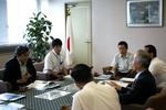 布村文部科学省文教施設企画部長が訪問（9/4）