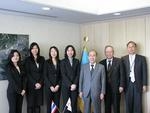 タイ王国大使館学生部公使参事官が表敬訪問 (2011/01/07)