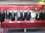 台湾国立交通大学とのダブルディグリープログラム協定に調印（2015/11/19）