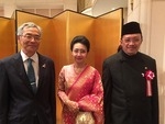 本学理事・副学長がインドネシア共和国独立70周年記念レセプションに出席（2015/08/26）
