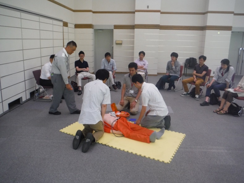 普通救命講習会を実施（2016/07/20）