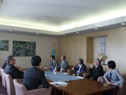 ユニテック工科大学（ニュージーランド）の副学長一行が本学を表敬訪問（2016/10/12）