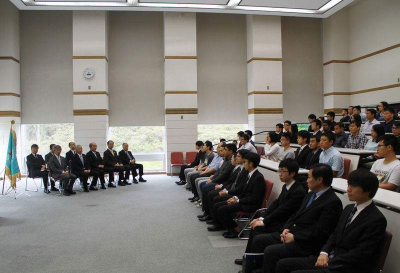 平成28年度秋学期入学式を挙行（2016/10/03）