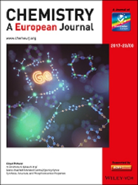 物質創成科学研究科反応制御科学研究室と京都大学との共同研究論文がChemistry-A European Journal誌のHot Paperならびにインサイドカバーに選出