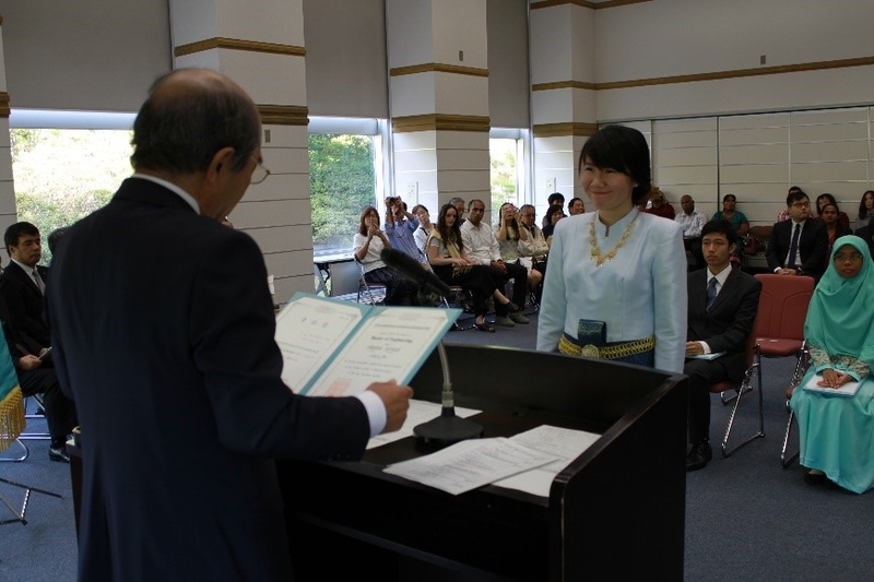 平成29年度　学位記授与式を挙行（2017/09/25）