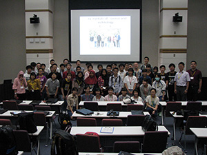 奈良女子大学附属中等教育学校の高校生及び留学生一行が本学を見学訪問(2017/09/4)