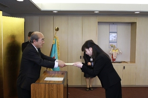 平成29年度職員表彰を実施（2017/10/03）