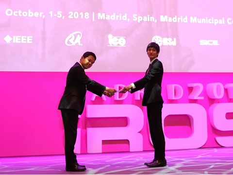 ロボティクス研究室の佐久間達也さん(博士前期課程2年)が、2018 IEEE Robotics and Automation Society Japan Joint Chapter Young Awardを受賞