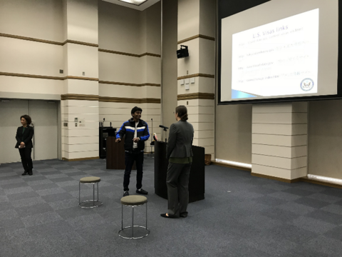 駐大阪・神戸アメリカ総領事館による「教職員・学生のためのビザに関する説明会」を開催（2018/11/30）