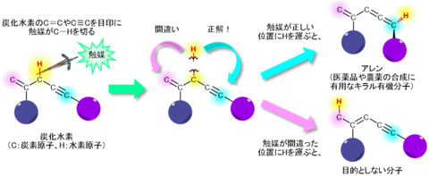 〔プレスリリース〕触媒で分子をチューンアップ ～炭化水素の結合を組み換えて付加価値を高める不斉触媒～