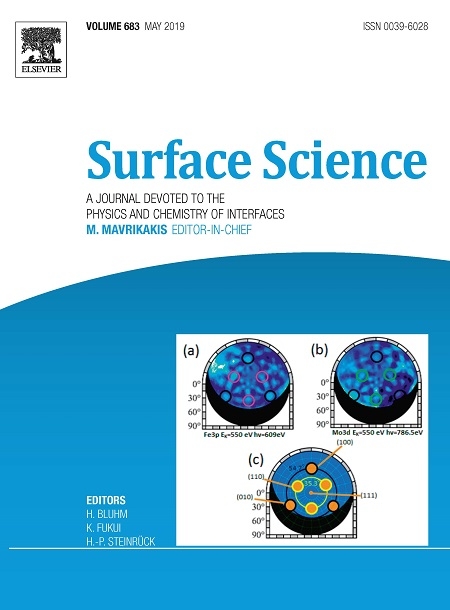 光電子回折およびX線吸収分光の手法で論争の化合物を研究した凝縮系物性学研究室の大門名誉教授らの論文の図がElsevier出版社のSurface Science誌の表紙に選ばれました