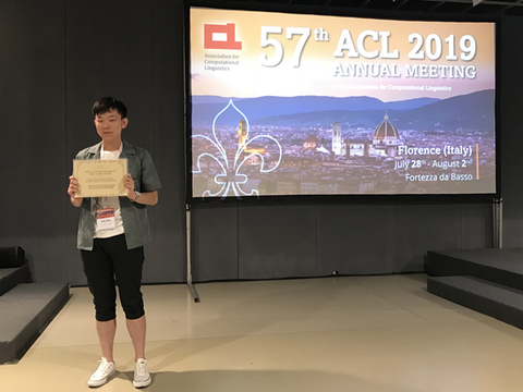 知能コミュニケーション研究室の田中翔平さん(博士前期課程2年)らが、国際ワークショップConvAI 2019において Best Paper Awardを受賞