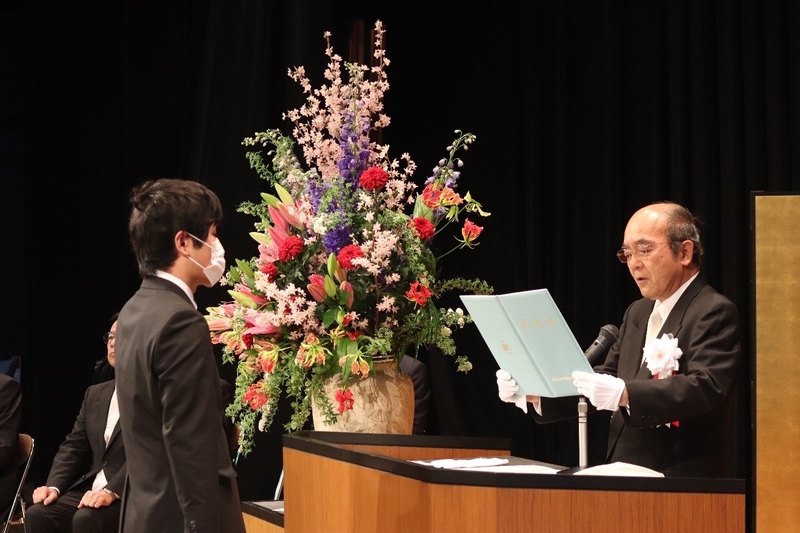 令和元年度学位記授与式を挙行（2020/3/24）