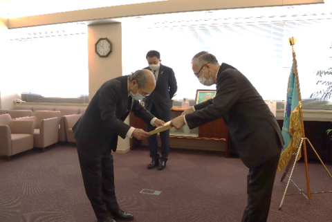 名誉教授称号授与式を挙行（2021/3/31）