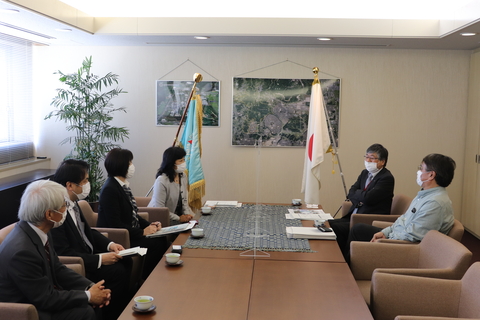 奈良県教育委員会・奈良県立奈良北高等学校が本学を表敬訪問（2021/04/22）