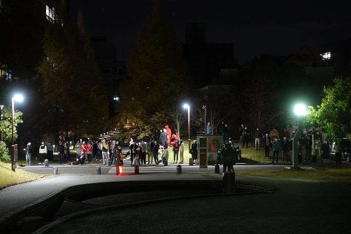 生駒市制50周年記念花火の打ち上げに協力