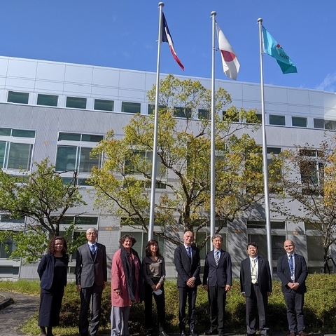 在日フランス大使館科学技術参事官が表敬訪問（2022/04/12）