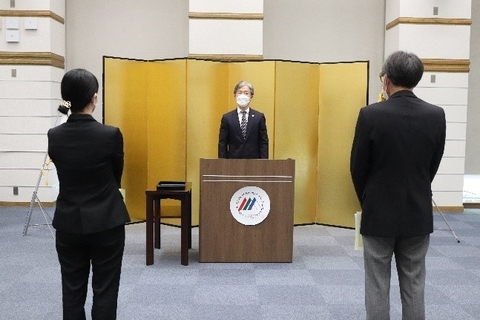 令和4年度　職員表彰式を実施（2022/10/03）