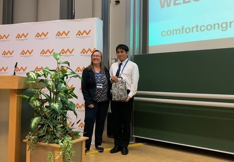 ヒューマンロボティクス研究室の乙部 達生さん(博士前期課程2年)が、International Comfort Congress 2023においてBest Presentation Awardを受賞 (2023/9/7)