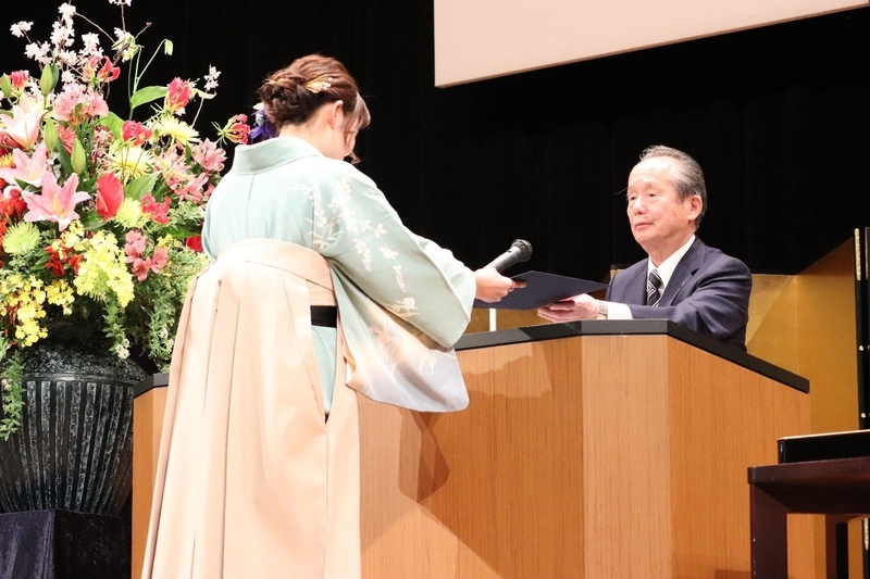 令和5年度学位記授与式を挙行（2024/3/22）