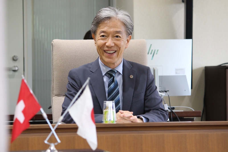 在大阪スイス領事が本学を訪問(2024/7/11)