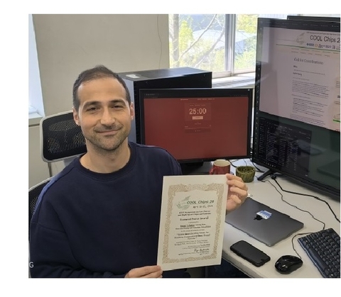 コンピューティング・アーキテクチャ研究室のBabak Golbabaeiさん(博士後期課程3年)らが、国際会議 COOL Chips 28 において Featured Poster Award を受賞