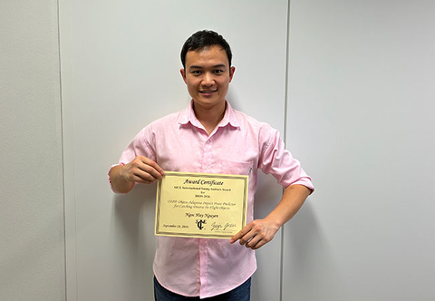 ロボットラーニング研究室のNgoc Huy Nguyenさん（博士後期課程1年）が、IEEE/RSJ International Conference on Intelligent Robots and Systems (IROS2026) でSICE International Young Authors Award (SIYA-IROS2026) を受賞